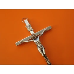 Krzyż metalowy kolor złoty 13 cm